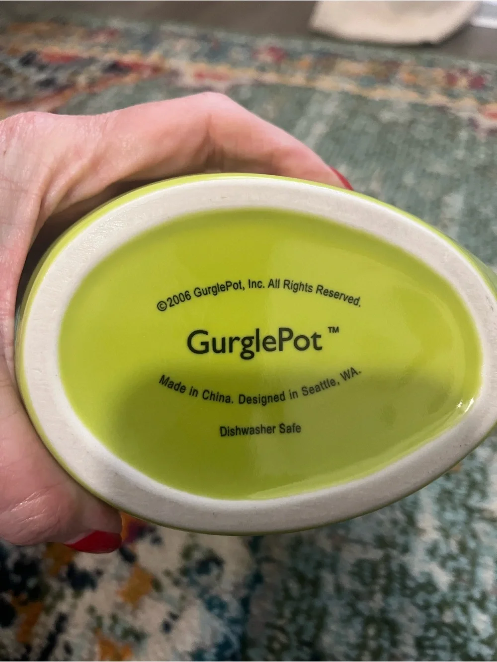 N/A gurglepot chartreuse